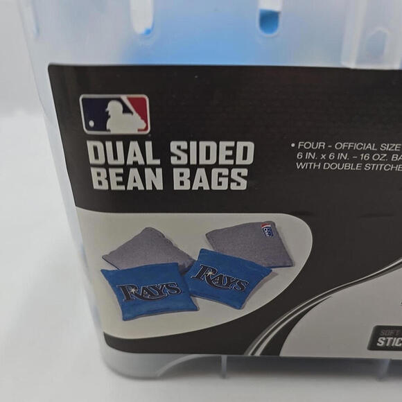 Tampa‎ Bay Rays MLB Corn Hole Bean Bags (SET OF 4) with Case - Picture 3 of 8